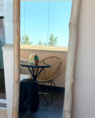 Specchio granee 61x160 cornice in legno