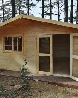 CASETTA DI LEGNO ENGLAND4 505x505x256h spess.40MM