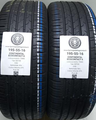 2 GOMME 195 55 16 CONTINENTAL A75985