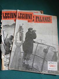 2 numeri rivista di propaganda fascista "Legioni e