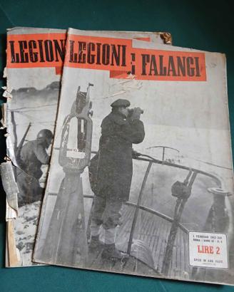 2 numeri rivista di propaganda fascista "Legioni e