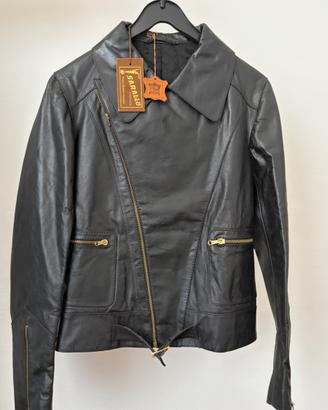 Giubbotto biker in vera pelle Sarallo Firenze