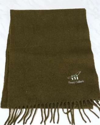 Sciarpa in lana Henry Cotton's verde loden