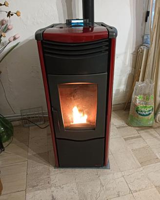 stufa a pellet  per termosifoni e aria