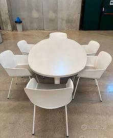 Tavolo moderno con 6 sedie