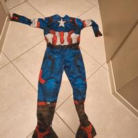 COSTUME CARNEVALE CAPITAN AMERICA 150 CM