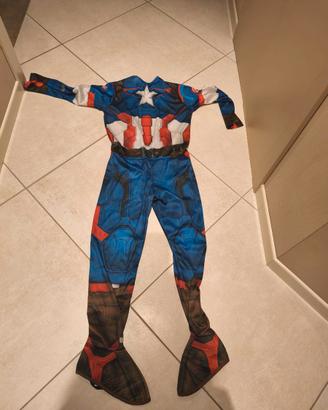 COSTUME CARNEVALE CAPITAN AMERICA 150 CM