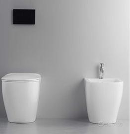 Sanitari bagno a terra filo muro - Wc rimless, cop