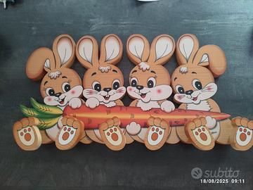 Attaccapanni coniglietti