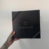 Scatola originale Versace nera con logo medusa