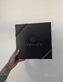 Scatola originale Versace nera con logo medusa