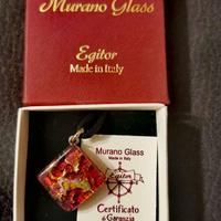 COLLANA in VETRO DI MURANO - colore ROSSO / ORO