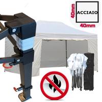 Gazebo professionale 3x4,5 bianco blu verde rosso 