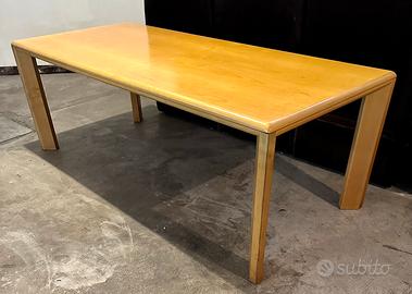 TAVOLO DESIGN ITALIANO ANNI’80 FRASSINO MASSICCIO
