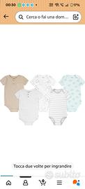 set 5 body neonato 24 mesi Huggies