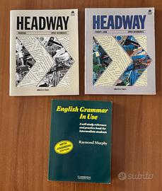 Tre libri di testo per lo studio lingua inglese