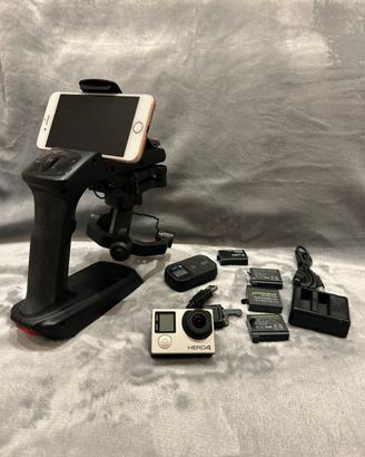 Stabilizzatore Gimbal con goPro