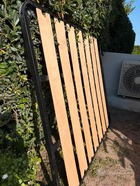 Rete letto matrimoniale doghe in legno