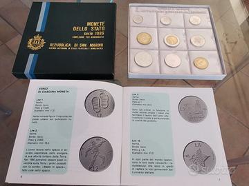 9 Monete REPUBBLICA SAN MARINO Fior di Conio IPZS
