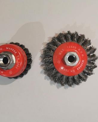 Set 2 Spazzole Smerigliatrice Maurer (Nuove)