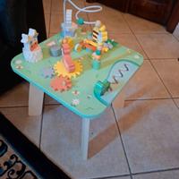 tavolo attività legno bambini