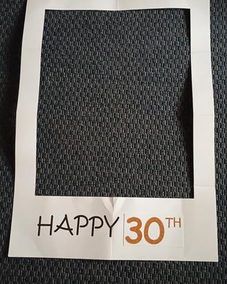 cornice per foto Happy 30th