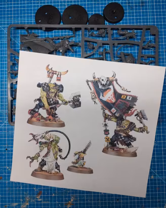 Warhammer Ork Bigboss Bannernob Painboy Armageddon