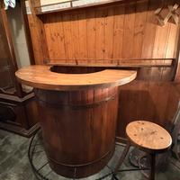 Mobile bar mezza botte