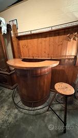 Mobile bar mezza botte