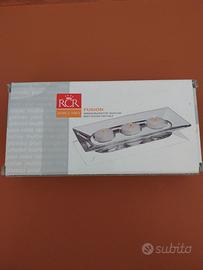 Vassoio candele in cristallo RCR