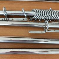 Bastoni per tende in acciaio con scorrimento a fil