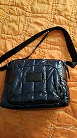 Borsa a tracolla trapuntata blu 
