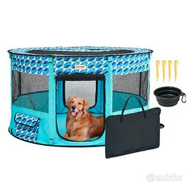 Box per Cani Portatile 1117x1117x609 mm Pieghevole