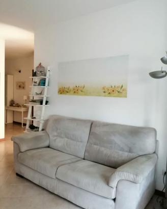 divano in microfibra grigio perla