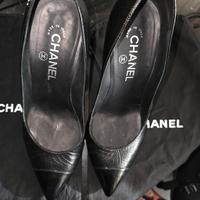 scarpe Decollete Chanel knot Nodo pelle n.39