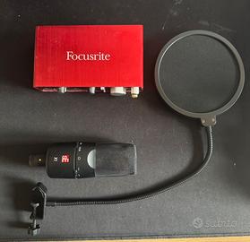 Scheda audio microfono studio