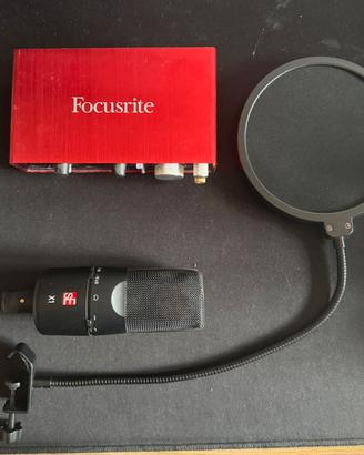 Scheda audio microfono studio