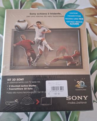 Kit 3D Sony con occhiali e trasmettitore