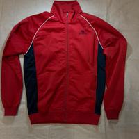 Felpa Kappa rossa con zip sportiva
