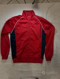 Felpa Kappa rossa con zip sportiva