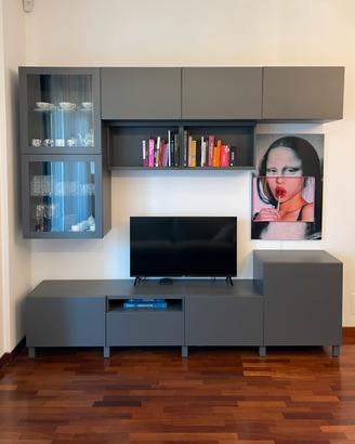 Mobile sala IKEA BESTÅ – Grigio scuro/Lappviken