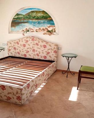 Letto Matrimoniale Imbottito Sfoderabile con Rete