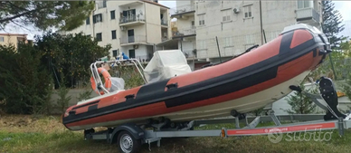 Gommone 6mt Alson, carrello e motore a Falerna