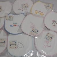 10 PZ  EURO 10 - BAVAGLIA BAVETTINA BAVETTA RICAMO