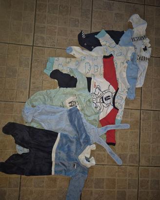 Stock abbigliamento neonato 0/3 mesi fine inverno/