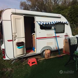 roulotte con bagno e veranda stanziale