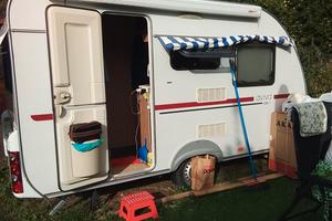 roulotte con bagno e veranda stanziale
