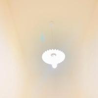 lampadario plissettato porcellanato 
