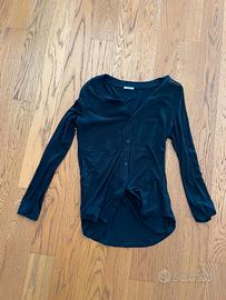 Cardigan nero MUJI manica lunga XS-S