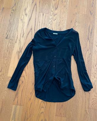Cardigan nero MUJI manica lunga XS-S